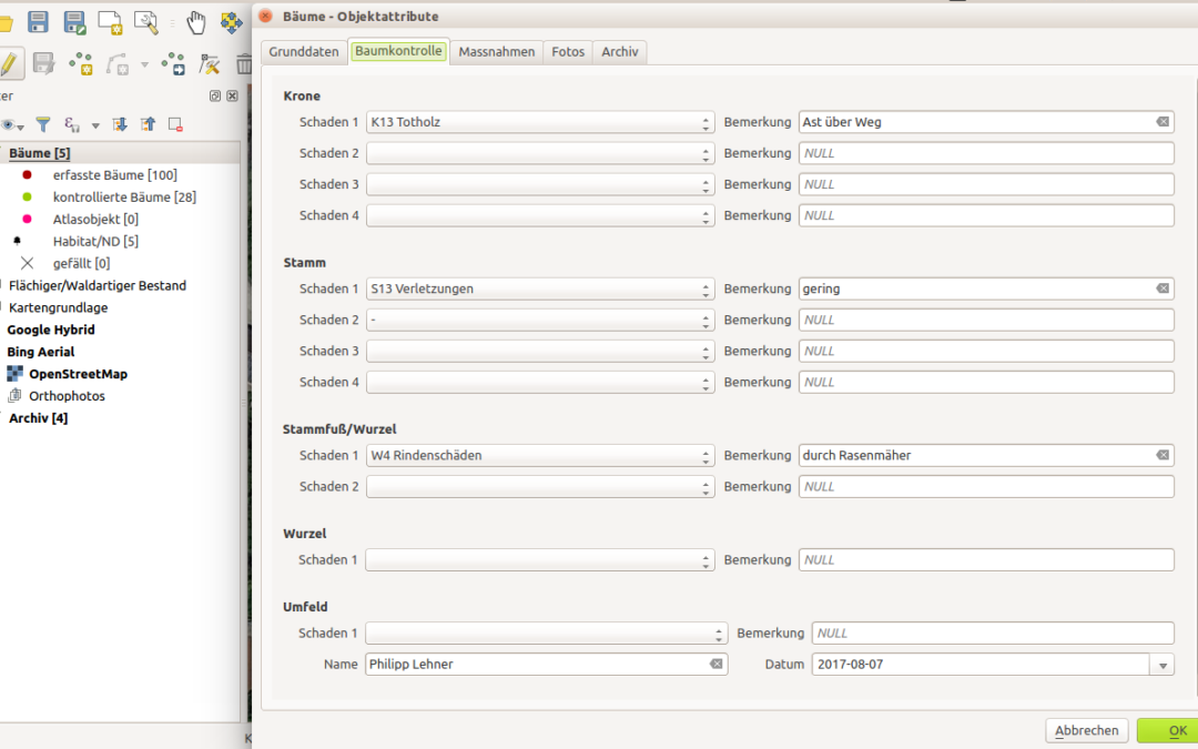 Kleines Update Baumkataster (Version 2.1.3)